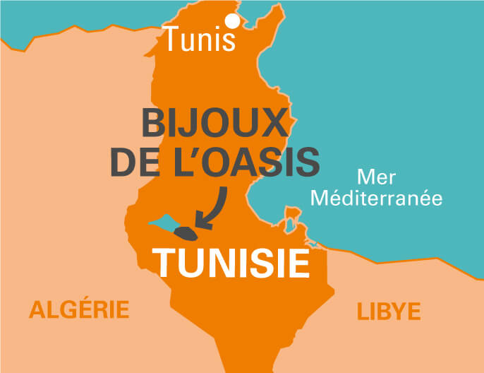 Carte BIJOUX DE LâOASIS en Tunisie dattes sÃ©chÃ©es Ã©quitables et bio 